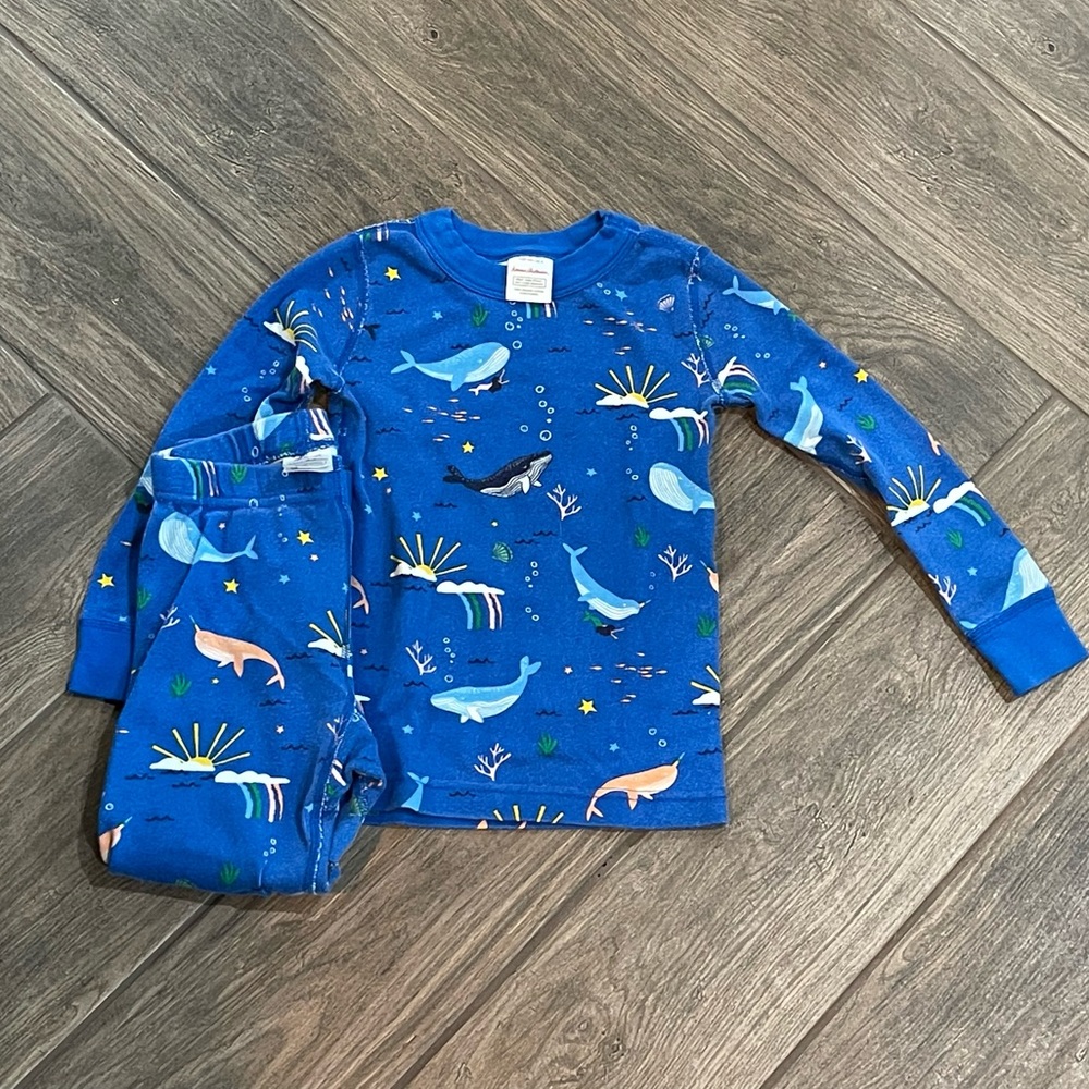 Hanna Andersson Whales & Narwals Ocean Organic Pajamas
